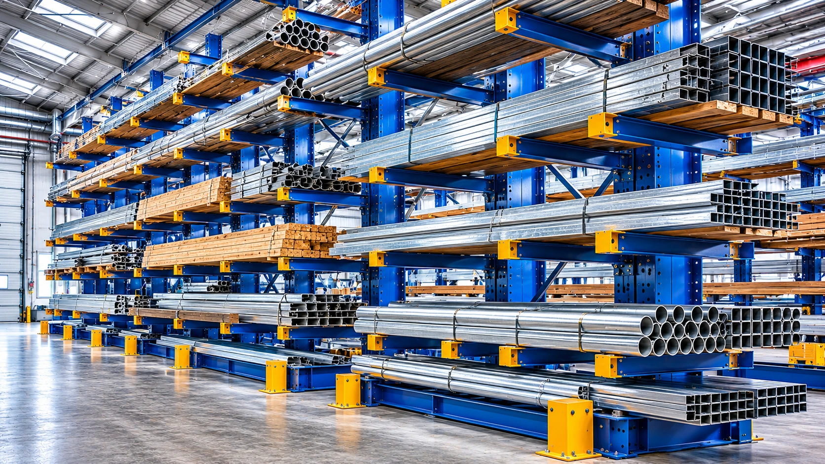 Cantilever Industriali Ottimizzati per Carichi Lunghi e Pesanti